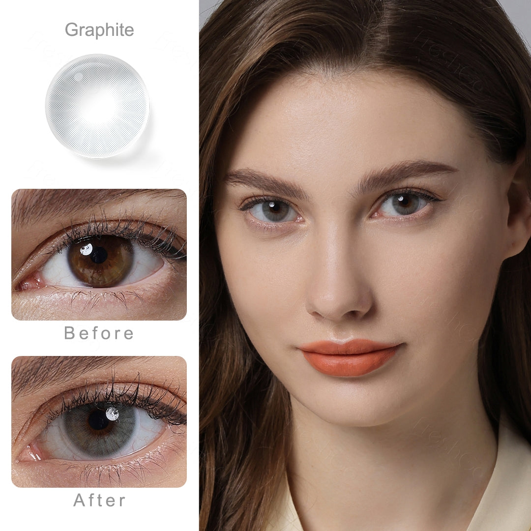 Hidrocor Graphite Gray Colored Contacts - Image 2 | カラーコンタクト | FreshGo