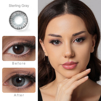 3 Tone Sterling Gray Colored Contacts - Image 2 | カラーコンタクト | FreshGo