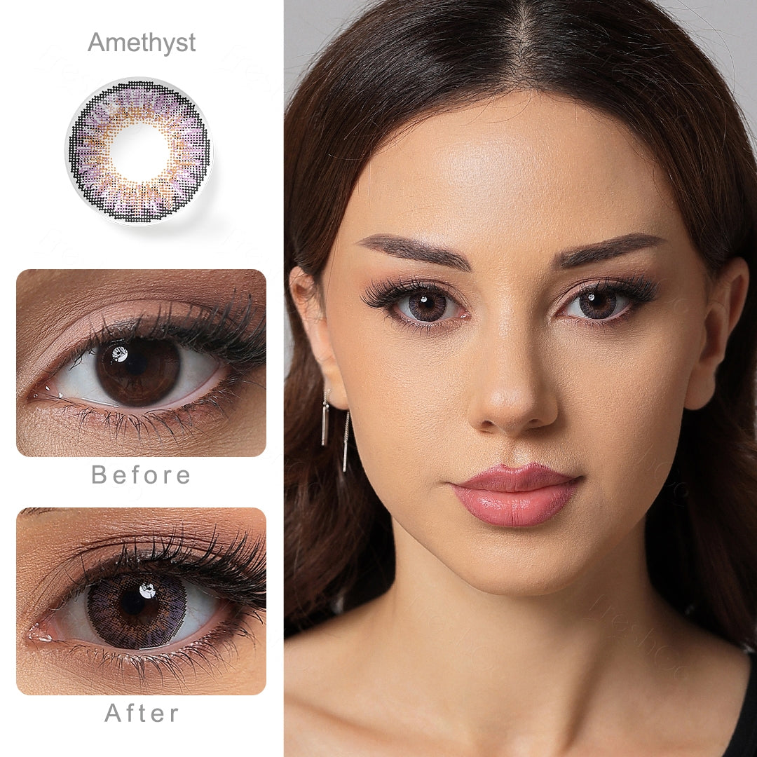 3 Tone Amethyst Colored Contacts - Image 2 | Colored Contacts | FreshGo