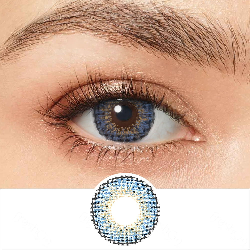 3 Tone Blue Colored Contacts | Colored Contacts | FreshGo