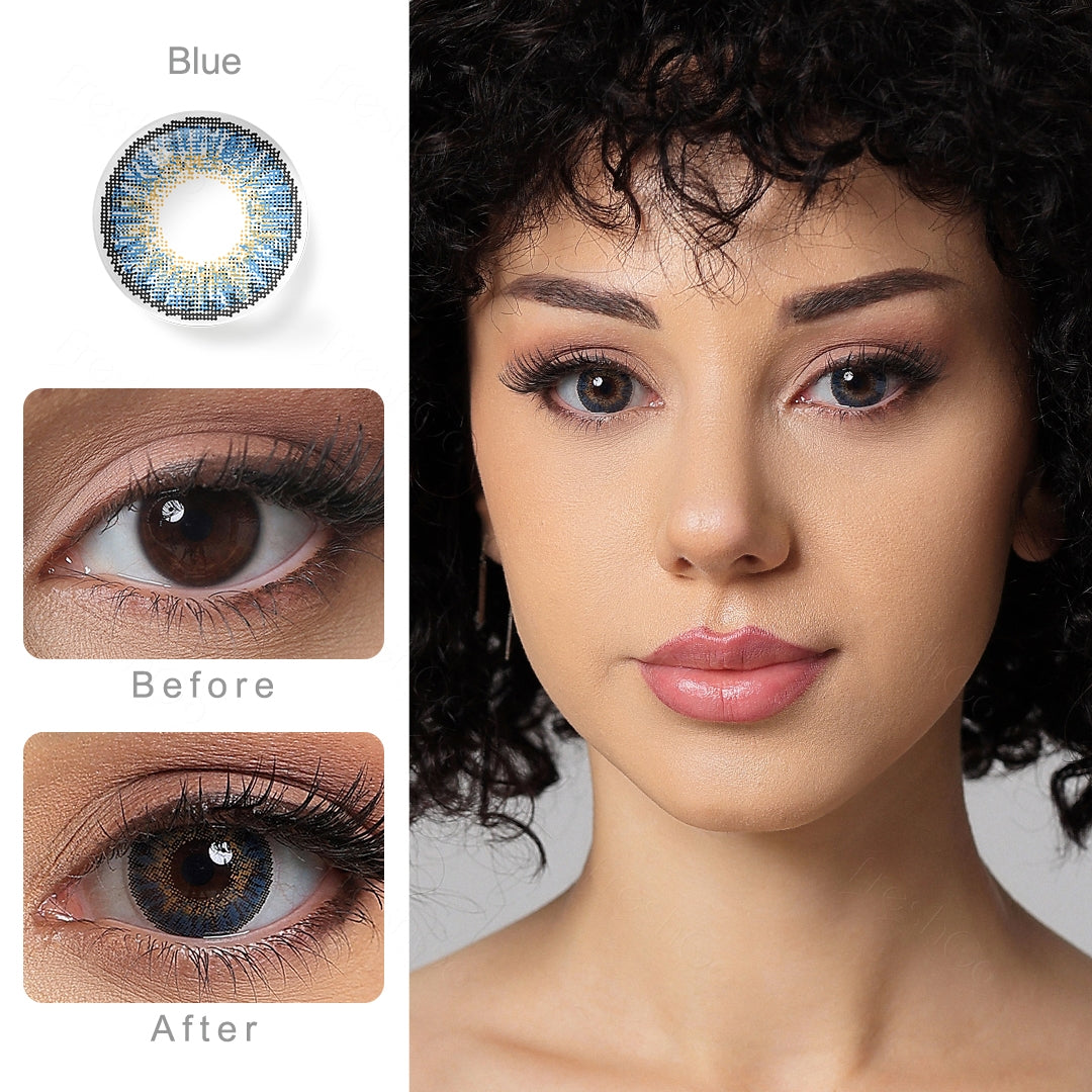 3 Tone Blue Colored Contacts - Image 2 | Colored Contacts | FreshGo