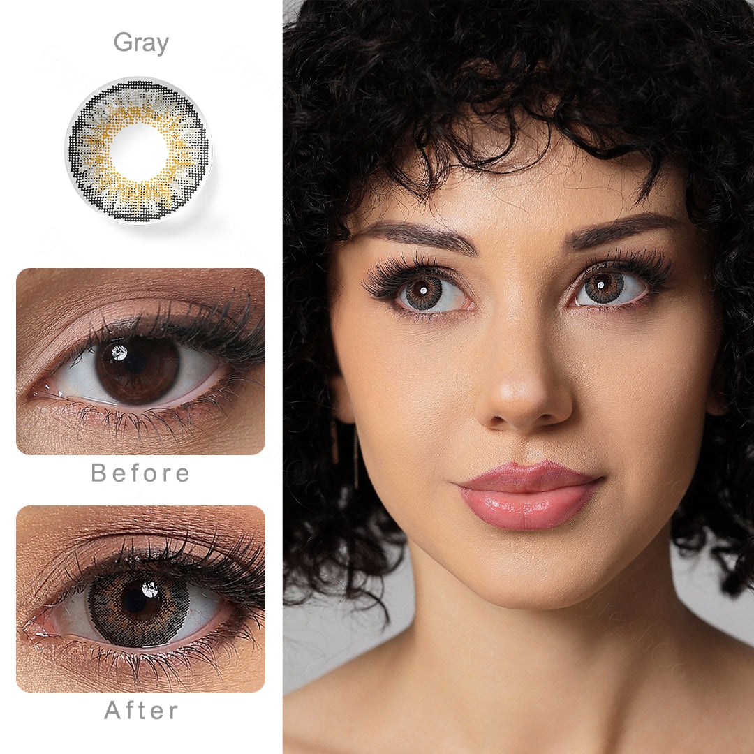 3 Tone Gray Colored Contacts - Image 2 | カラーコンタクト | FreshGo