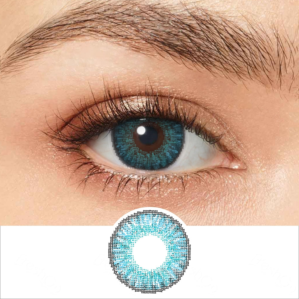 3 Tone Brilliant Blue Colored Contacts | Colored Contacts | FreshGo