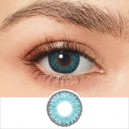 3 Tone Brilliant Blue Colored Contacts | Colored Contacts | FreshGo