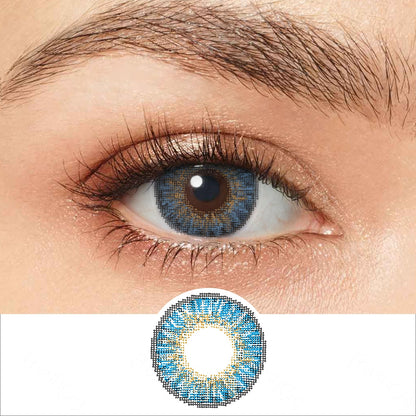 3 Tone True Sapphire Colored Contacts | カラーコンタクト | FreshGo
