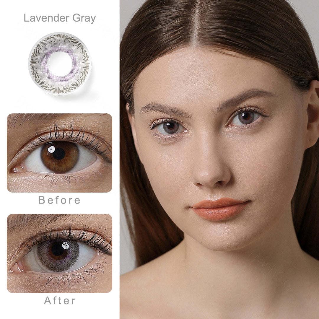 Elite Lavender Gray Colored Contacts - Image 2 | カラーコンタクト | FreshGo