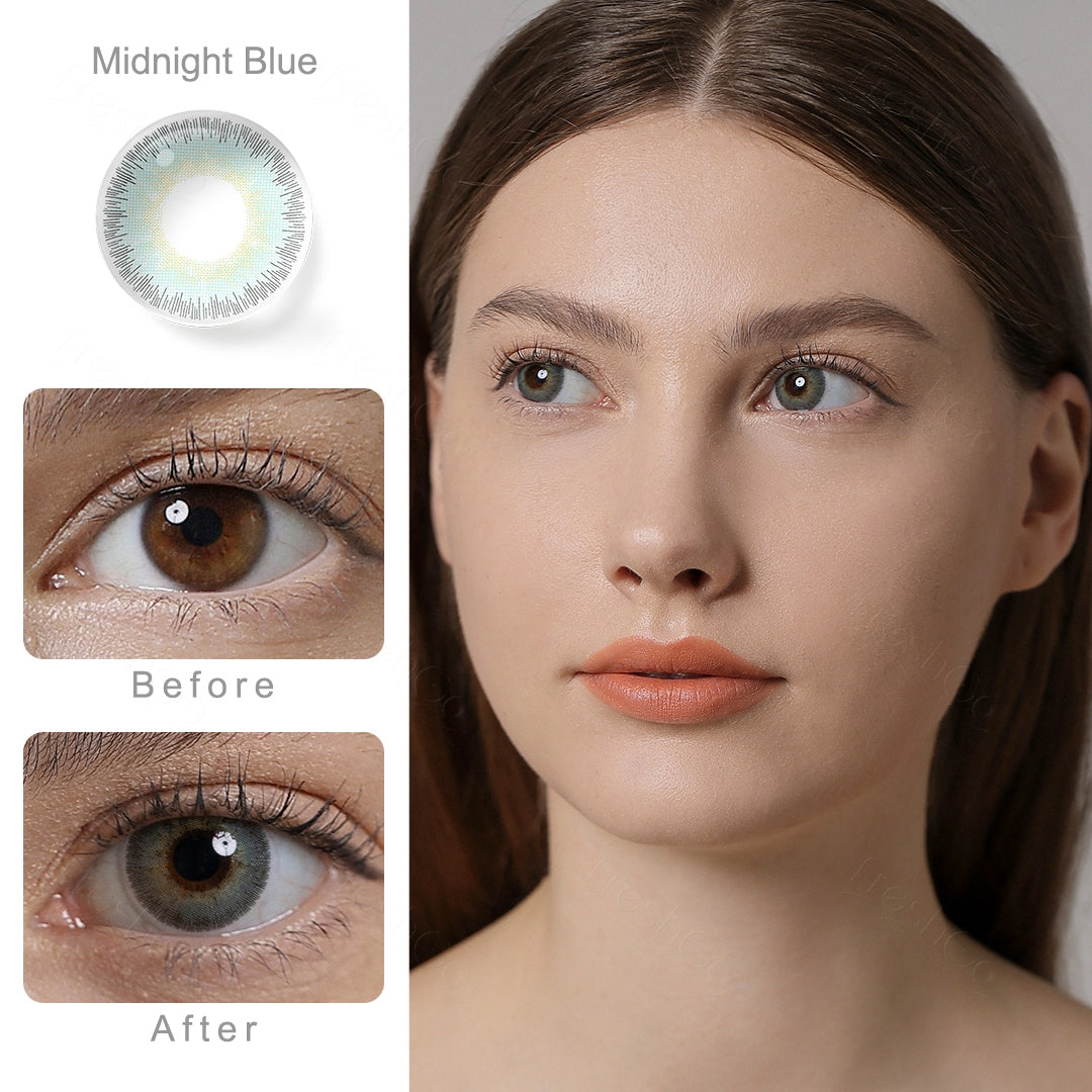 Elite Midnight Blue Colored Contacts - Image 2 | カラーコンタクト | FreshGo