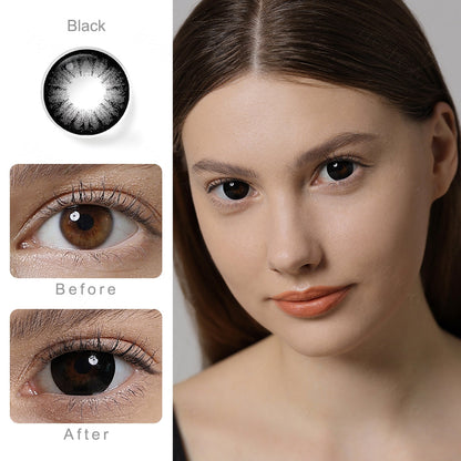Deep Ball Black Colored Contacts - Image 2 | カラーコンタクト | FreshGo