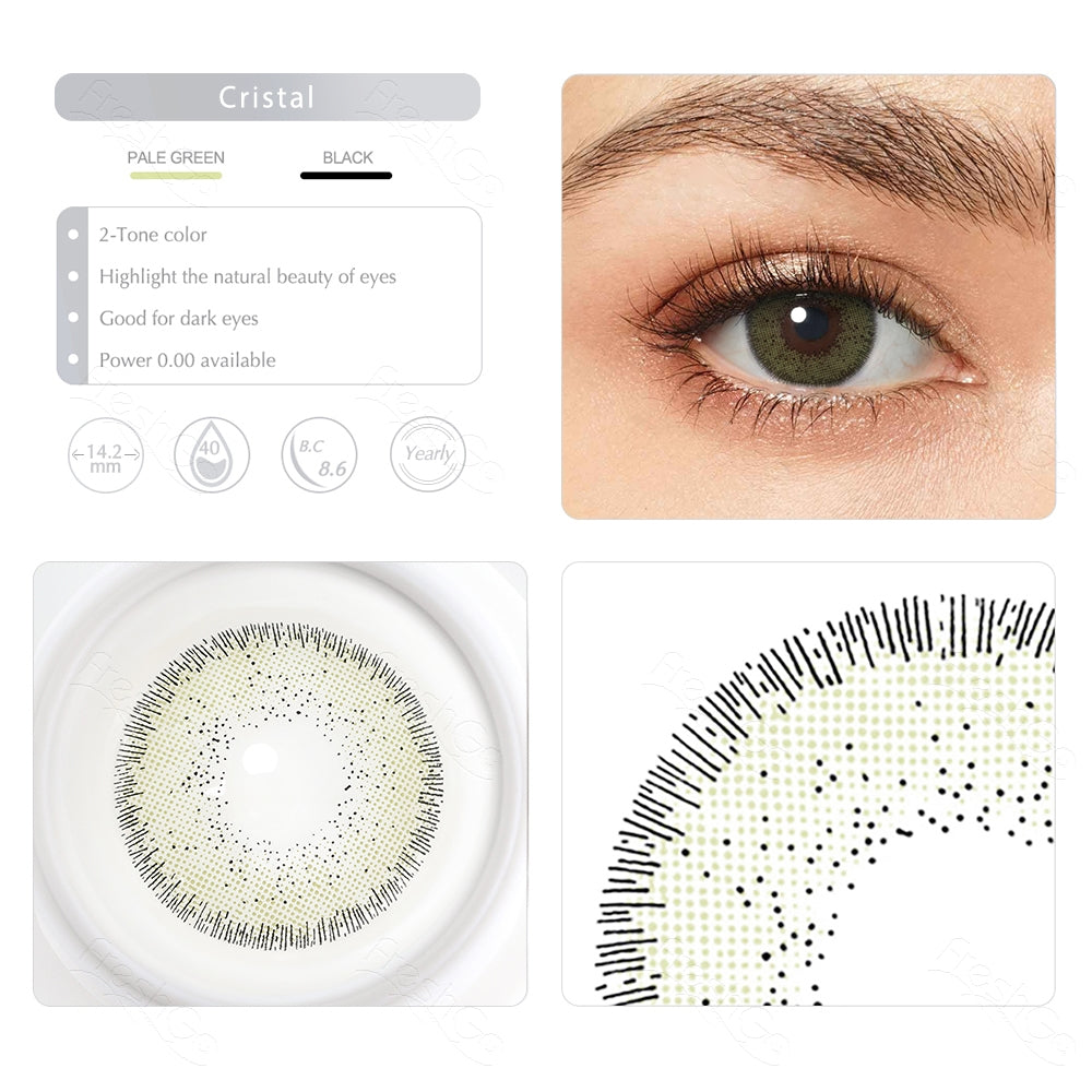 FreshGo Nature Cristal Green Colored Contacts - Image 4 | カラーコンタクト | FreshGo