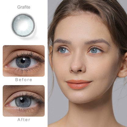 Hidrocharme Grafite Gray Colored Contacts - Image 2 | カラーコンタクト | FreshGo