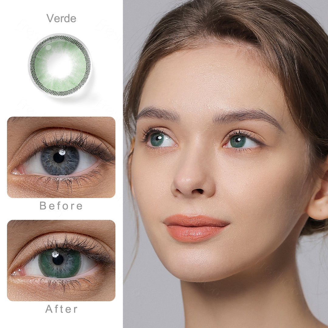 Hidrocharme Verde Green Colored Contacts - Image 2 | カラーコンタクト | FreshGo