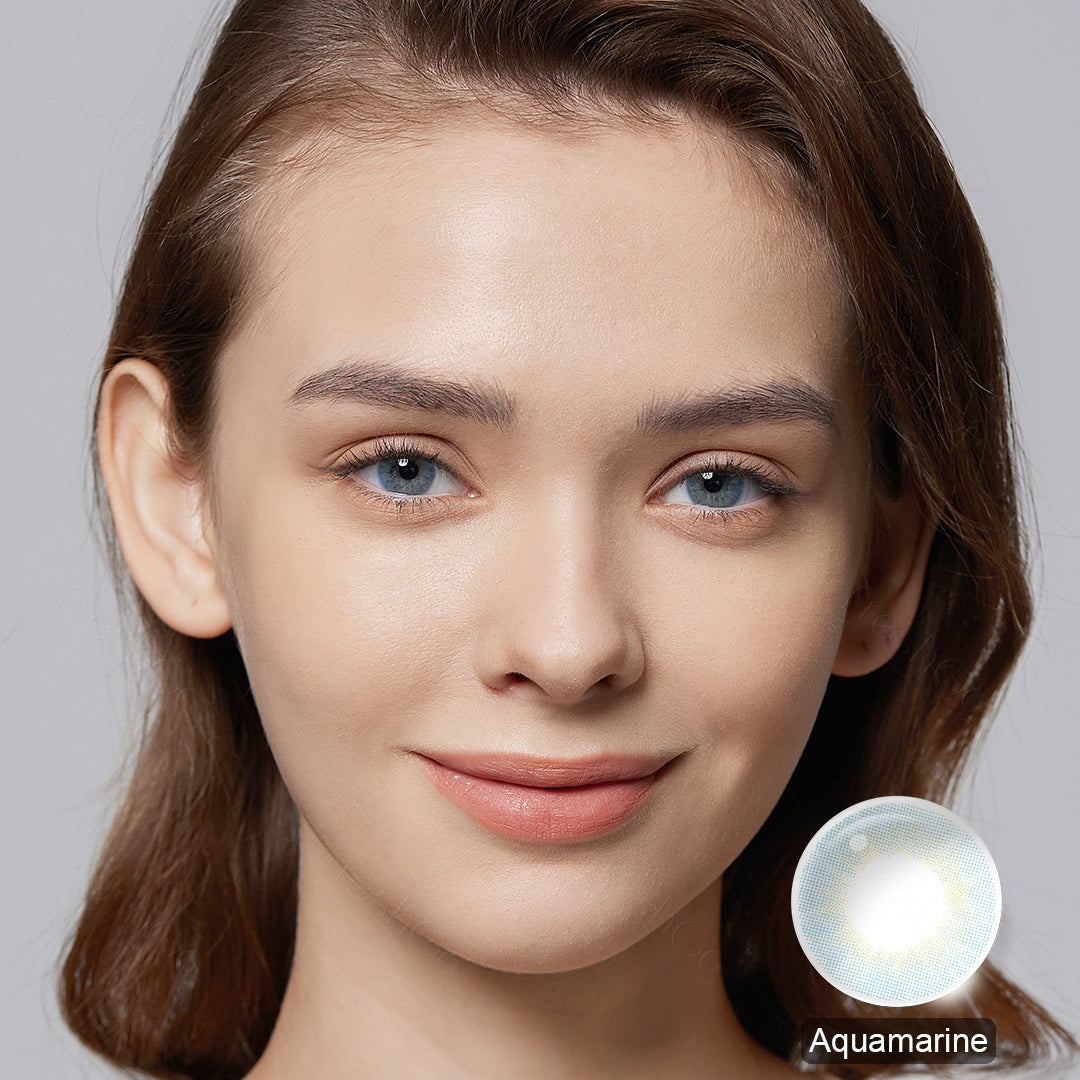 Fancy Aquamarine Blue Colored Contacts - Image 4 | カラーコンタクト | FreshGo