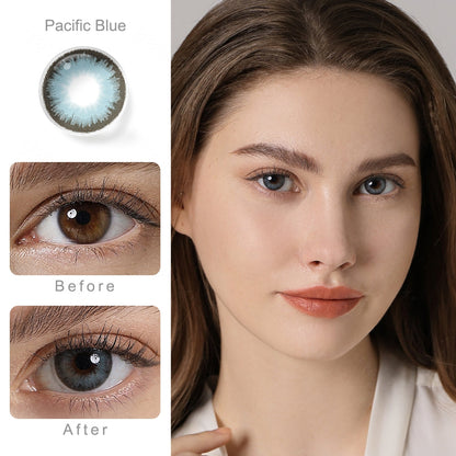 Diamond Pacific Blue Colored Contacts - Image 2 | カラーコンタクト | FreshGo