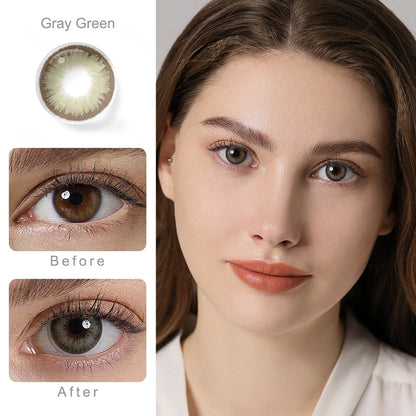 Diamond Gray Green Colored Contacts - Image 2 | カラーコンタクト | FreshGo