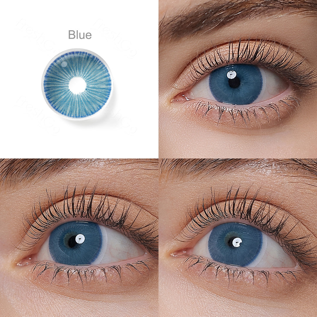 Fiesta Blue Colored Contacts - Image 3 | カラーコンタクト | FreshGo