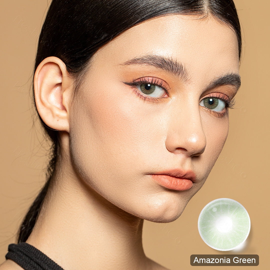 Amazonia Green Colored Contacts - Image 3 | カラーコンタクト | FreshGo