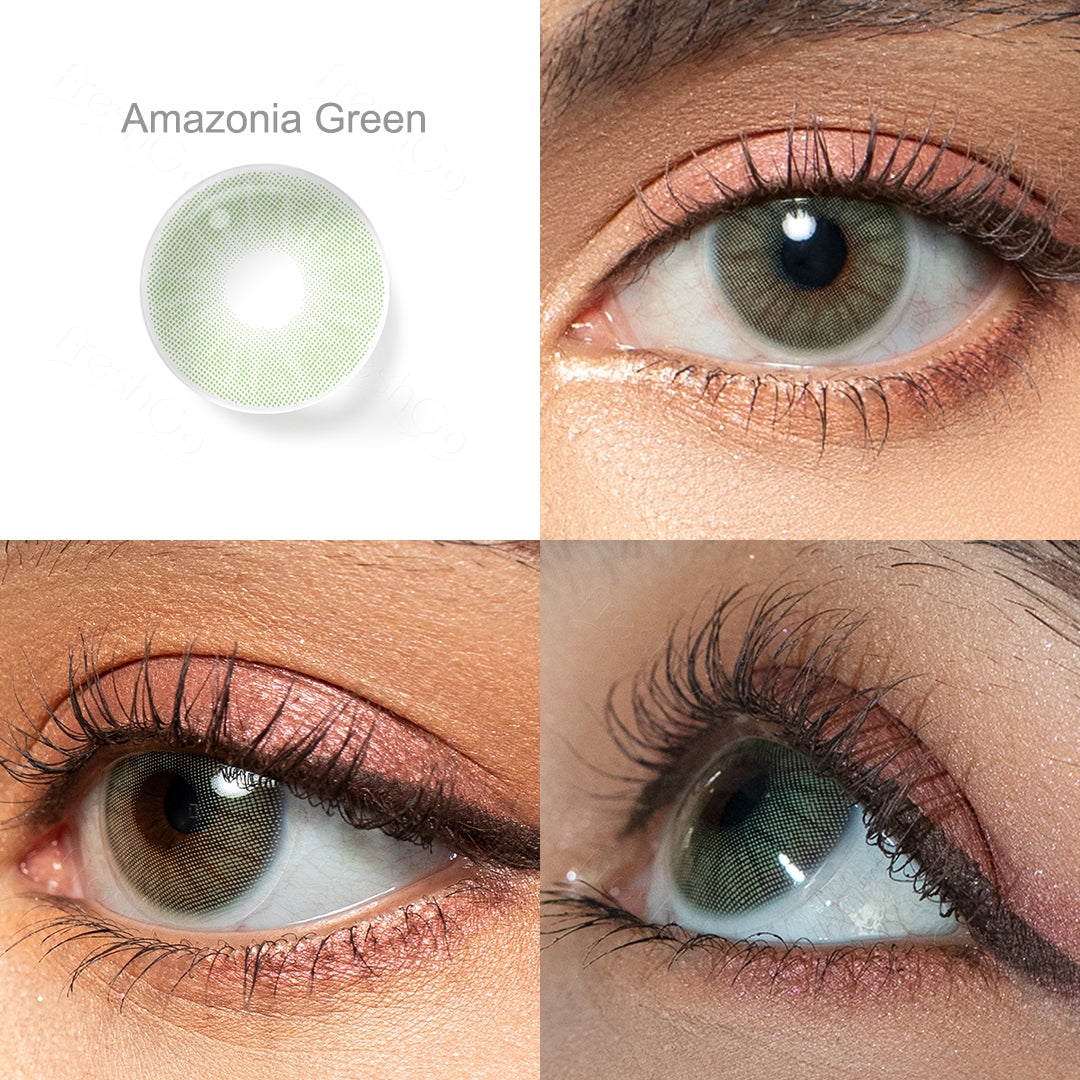 Amazonia Green Colored Contacts - Image 4 | カラーコンタクト | FreshGo