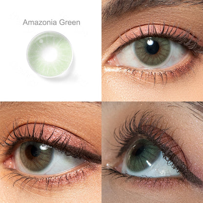 Amazonia Green Colored Contacts - Image 4 | カラーコンタクト | FreshGo