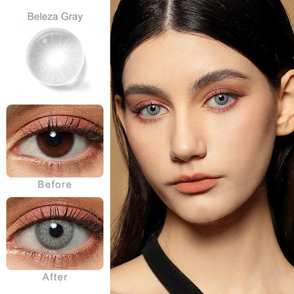 Beleza Gray Colored Contacts - Image 2 | カラーコンタクト | FreshGo
