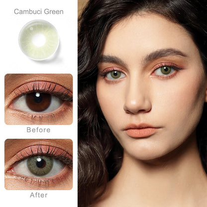 Cambuci Green Colored Contacts - Image 2 | カラーコンタクト | FreshGo
