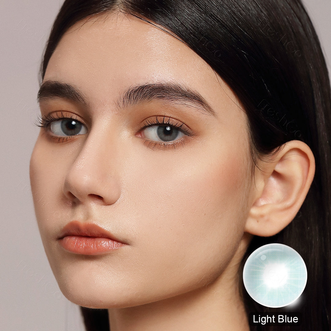 Cloud Light Blue Colored Contacts - Image 4 | カラーコンタクト | FreshGo