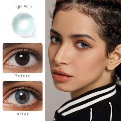 Cloud Light Blue Colored Contacts - Image 2 | カラーコンタクト | FreshGo