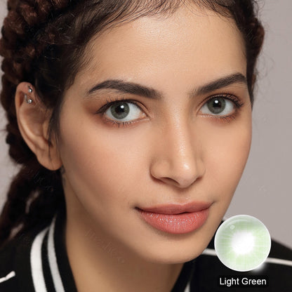 Cloud Light Green Colored Contacts - Image 4 | カラーコンタクト | FreshGo