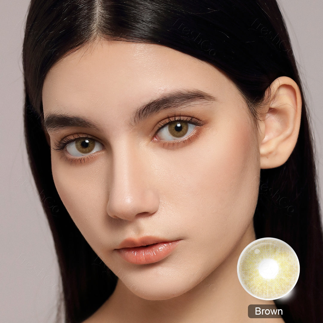 Cloud Brown Colored Contacts - Image 4 | カラーコンタクト | FreshGo
