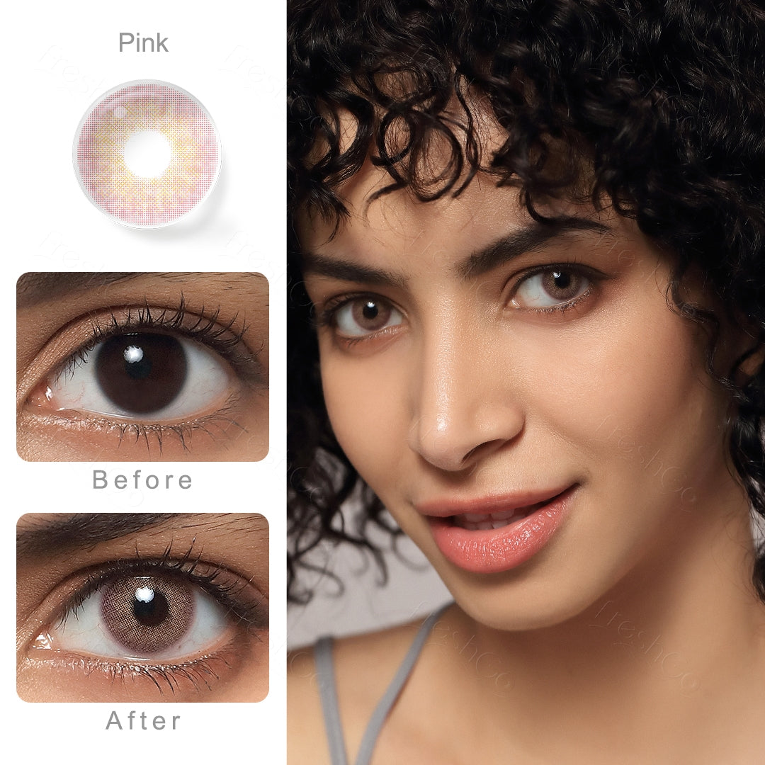 Cloud Pink Colored Contacts - Image 2 | カラーコンタクト | FreshGo
