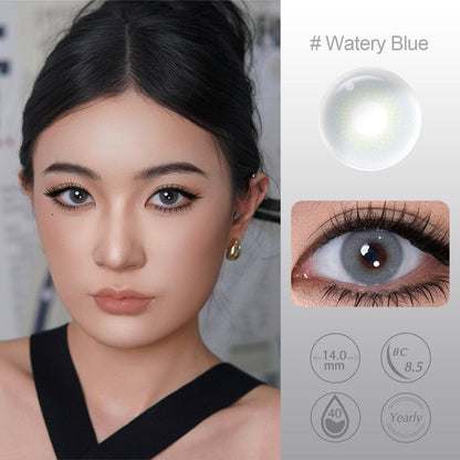 Euroring Watery Blue Colored Contacts - Image 2 | カラーコンタクト | FreshGo
