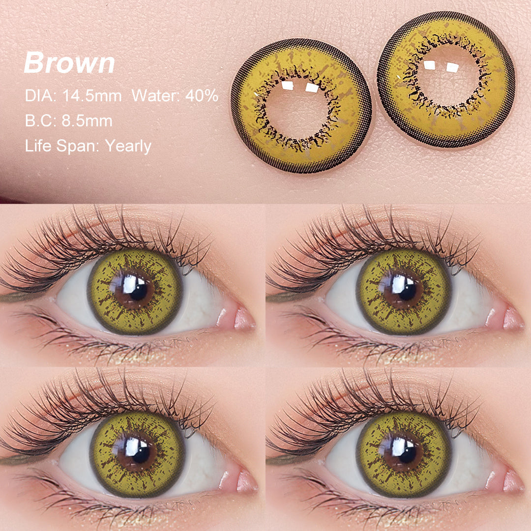 Flame Brown Colored Contacts - Image 4 | カラーコンタクト | FreshGo