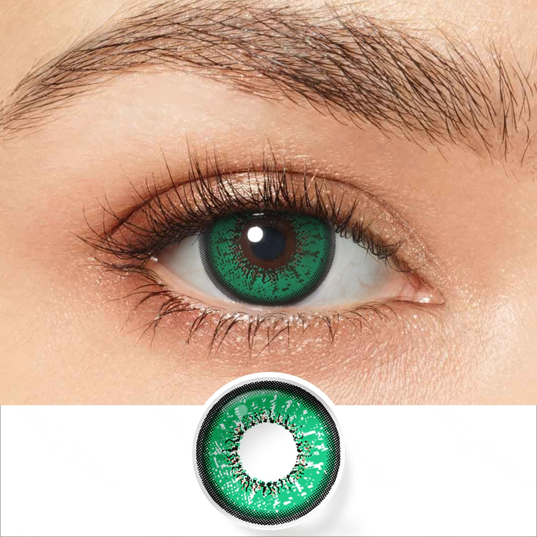Flame Green Colored Contacts | カラーコンタクト | FreshGo