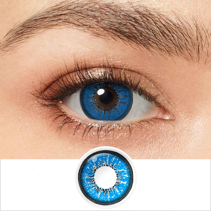 Flame Blue Colored Contacts | カラーコンタクト | FreshGo
