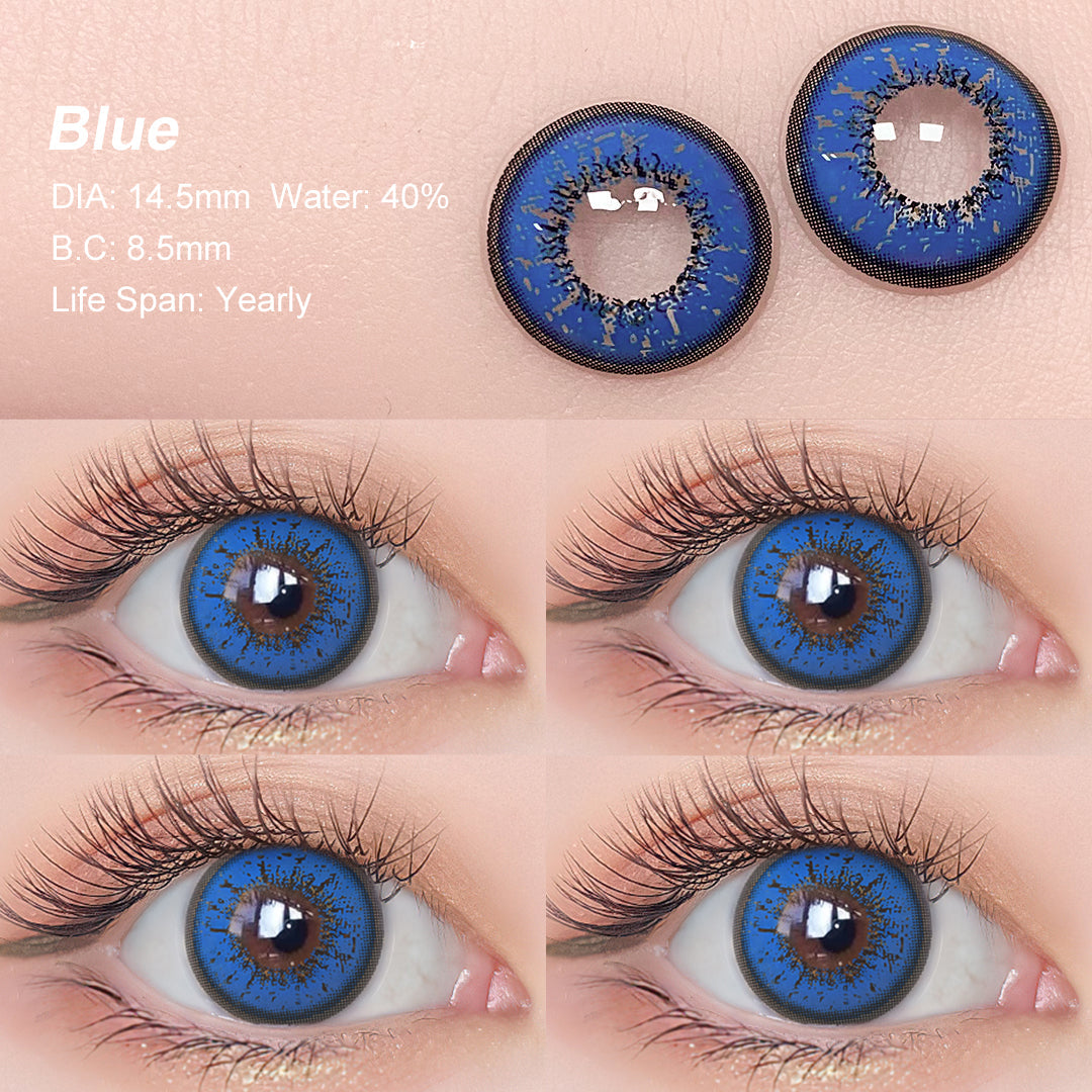 Flame Blue Colored Contacts - Image 4 | カラーコンタクト | FreshGo