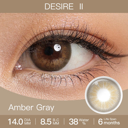 Desire Amber Gray Colored Contacts | カラーコンタクト | FreshGo