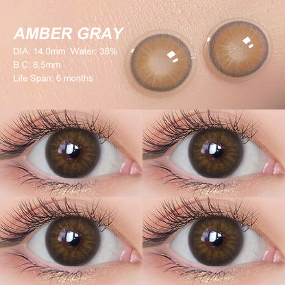 Desire Amber Gray Colored Contacts - Image 2 | カラーコンタクト | FreshGo