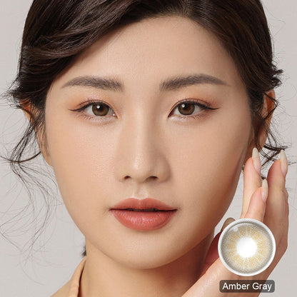 Desire Amber Gray Colored Contacts - Image 4 | カラーコンタクト | FreshGo