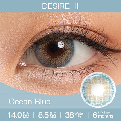 Desire Ocean Blue Colored Contacts | カラーコンタクト | FreshGo
