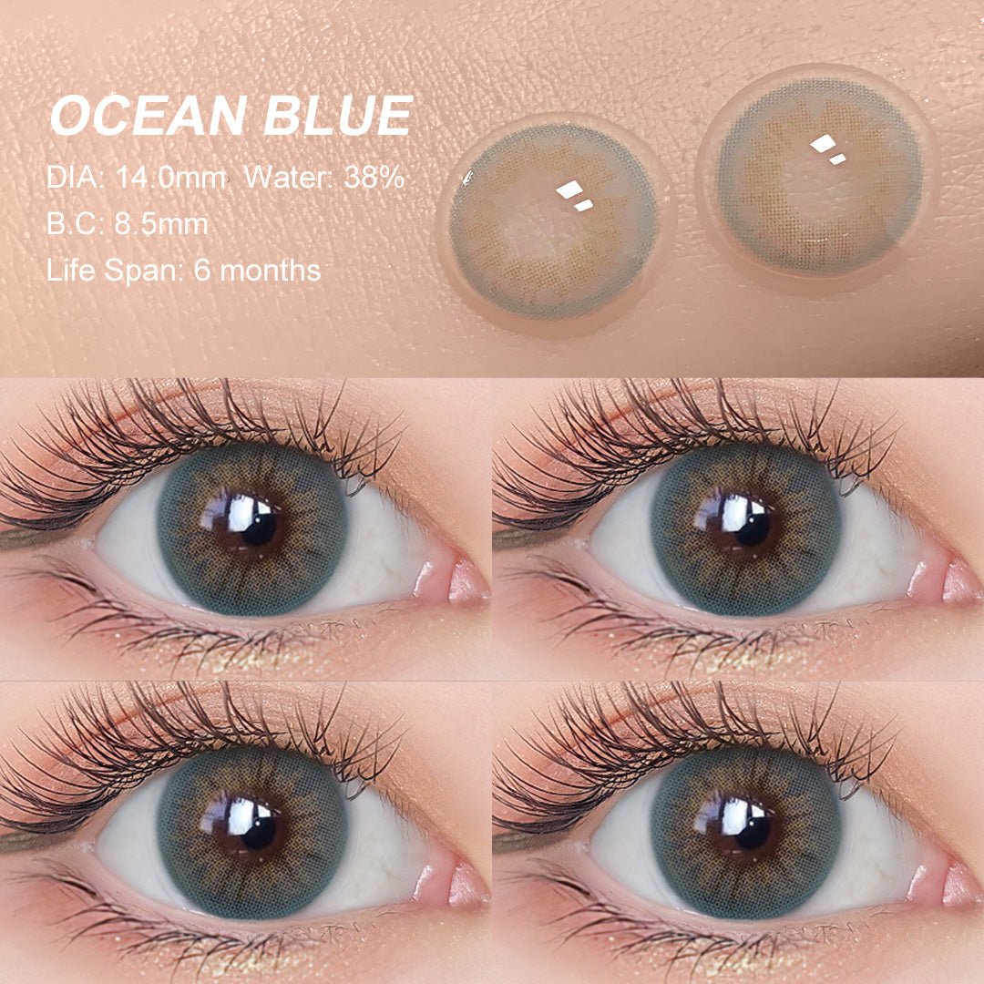Desire Ocean Blue Colored Contacts - Image 3 | カラーコンタクト | FreshGo
