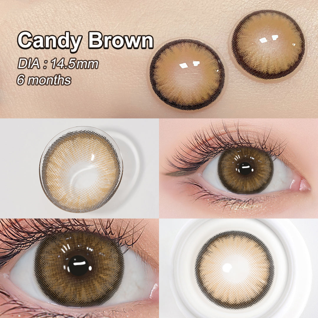 Diamond N Candy Brown Colored Contacts - Image 3 | カラーコンタクト | FreshGo