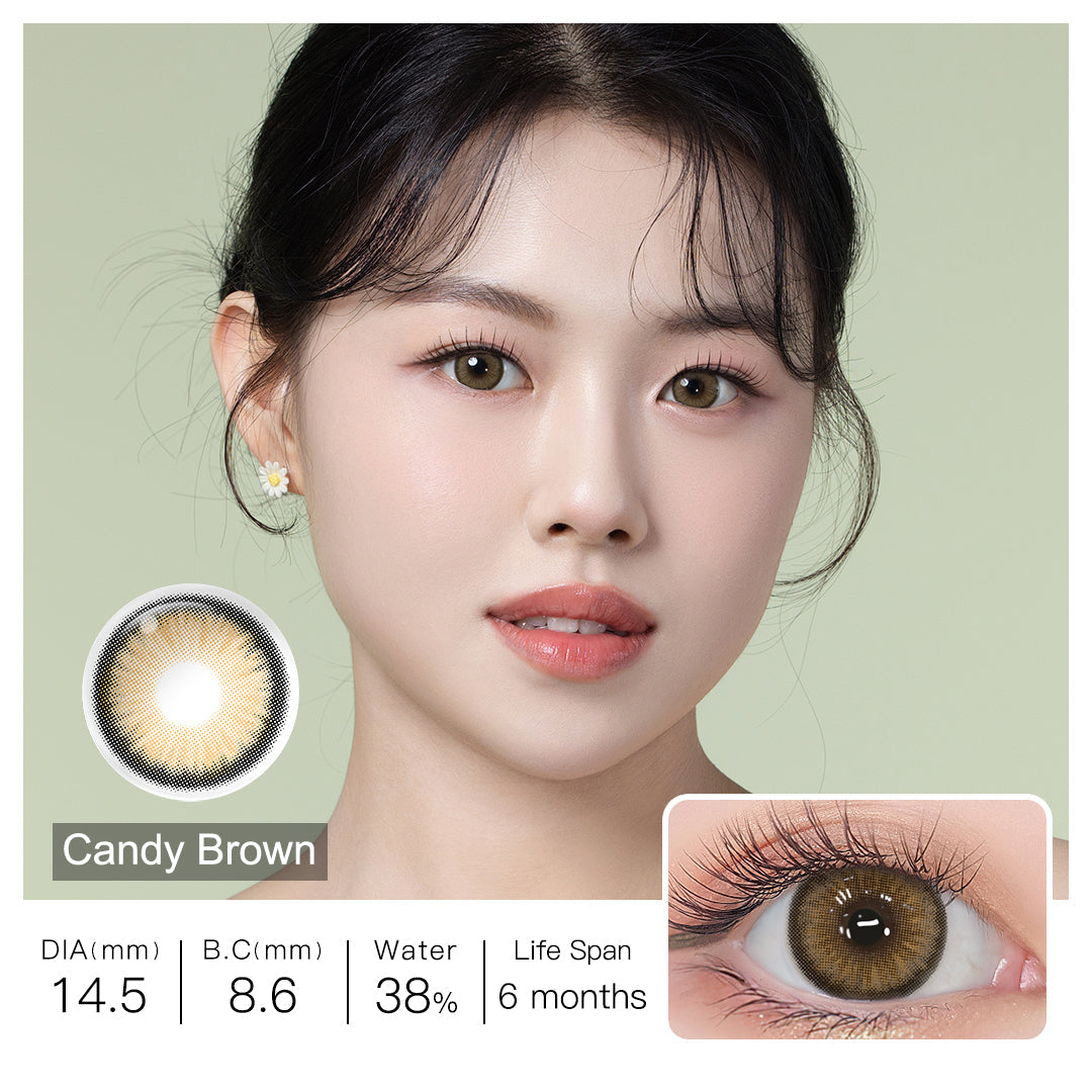 Diamond N Candy Brown Colored Contacts - Image 4 | カラーコンタクト | FreshGo
