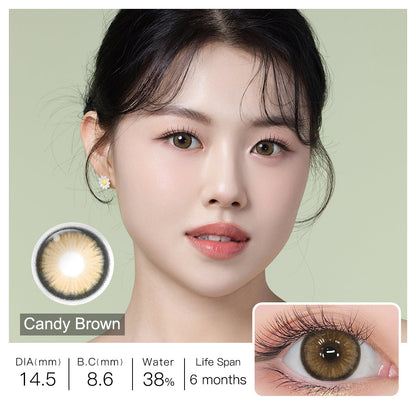 Diamond N Candy Brown Colored Contacts - Image 4 | カラーコンタクト | FreshGo