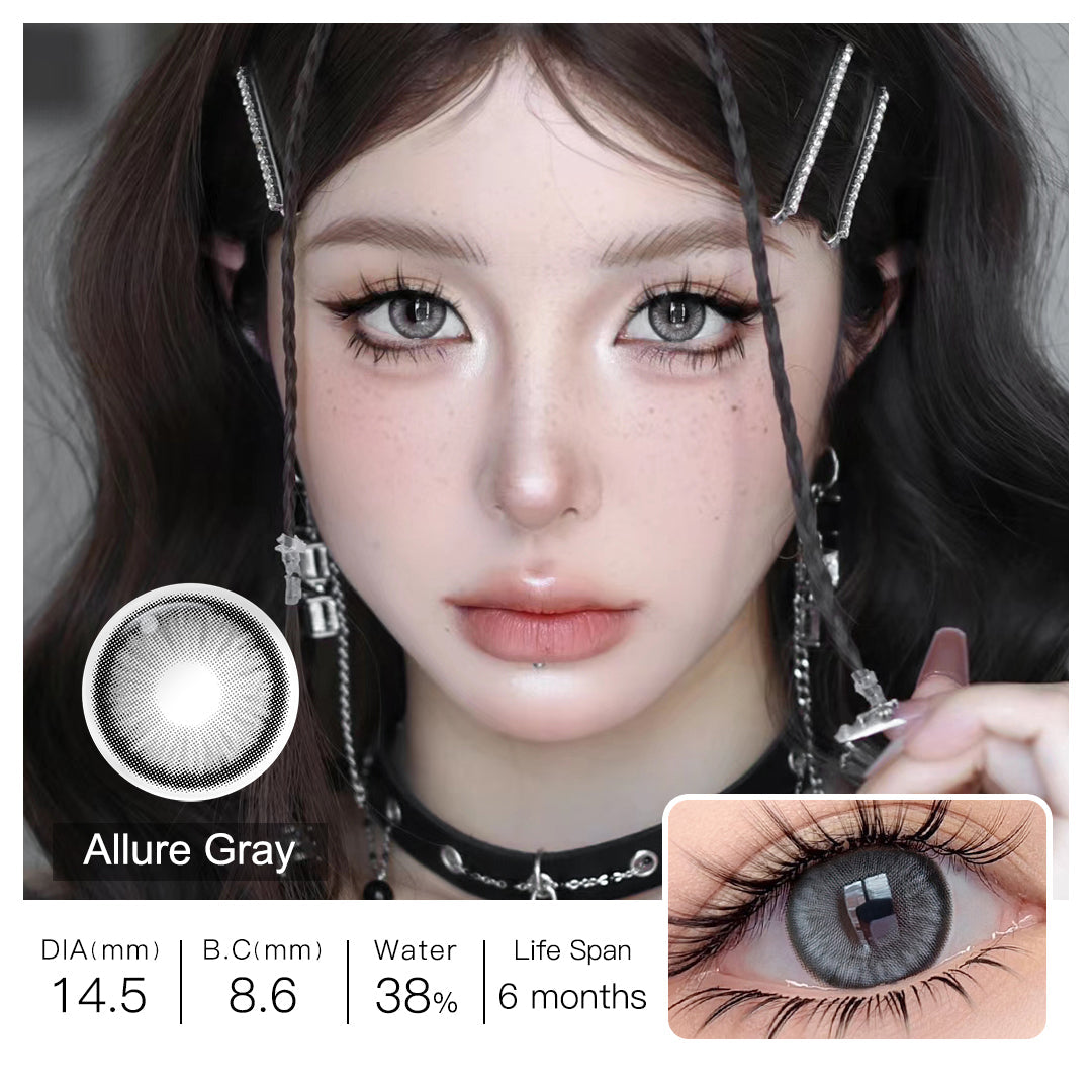 Diamond N Allure Gray Colored Contacts - Image 4 | カラーコンタクト | FreshGo