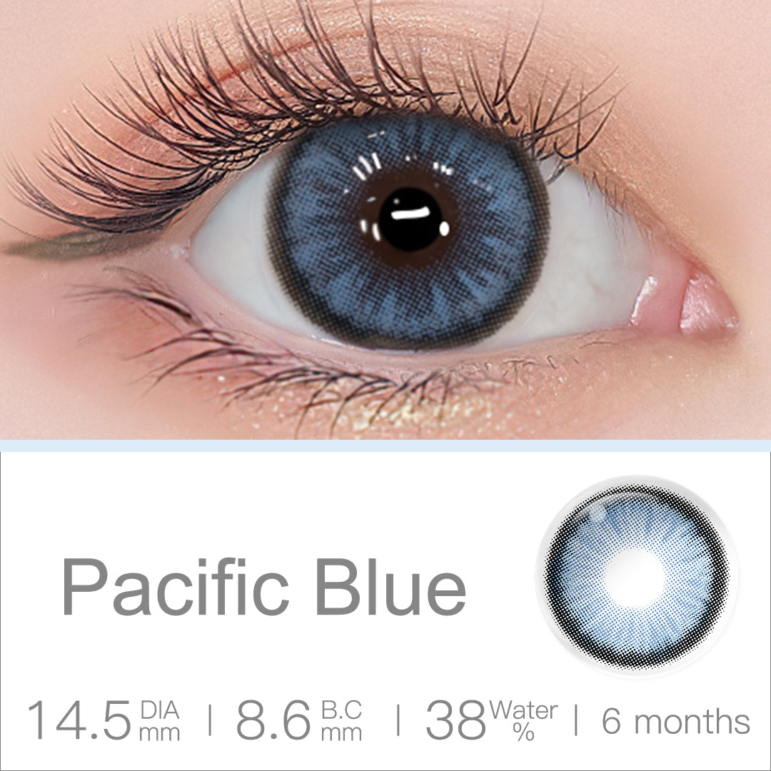 Diamond N Pacific Blue Colored Contacts | カラーコンタクト | FreshGo