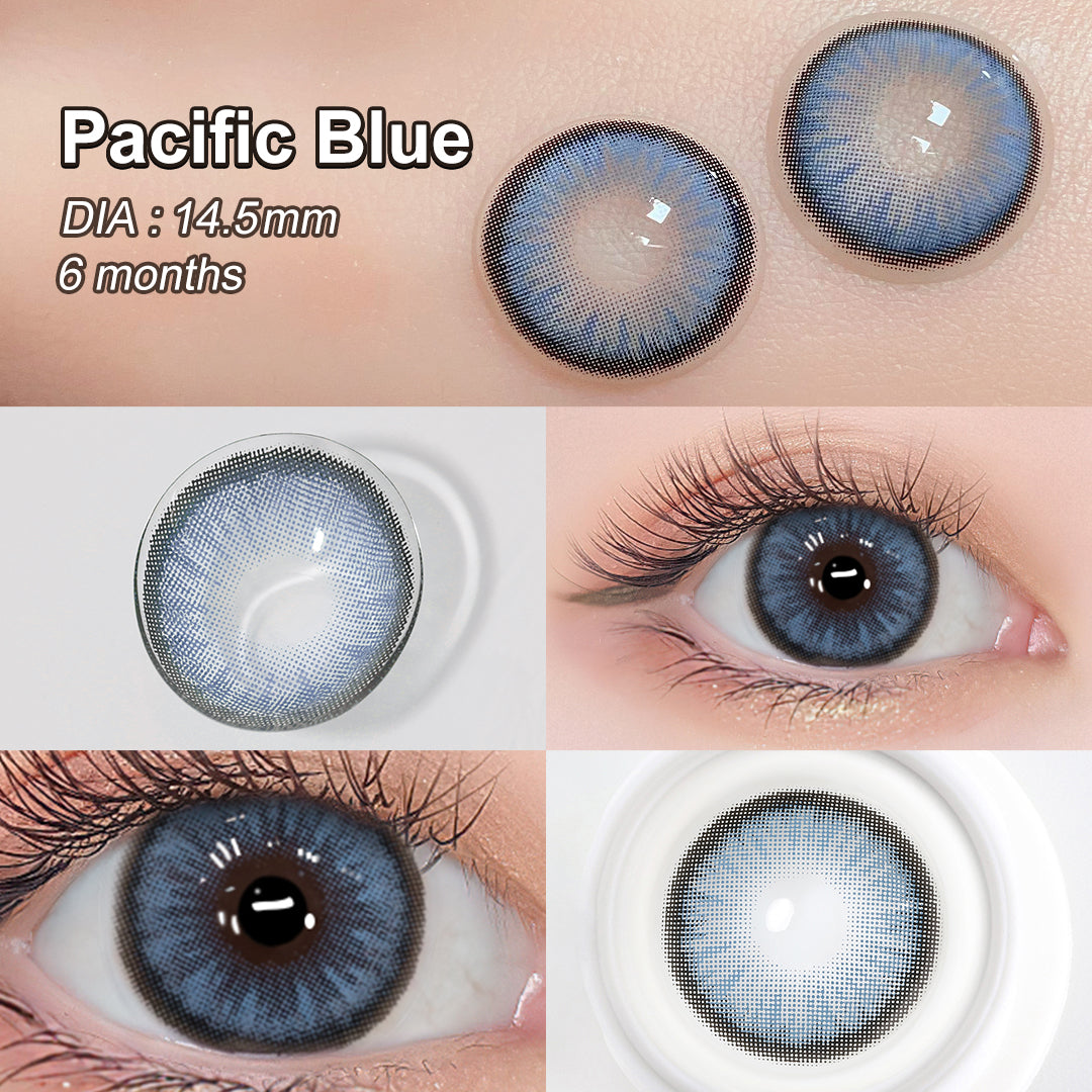 Diamond N Pacific Blue Colored Contacts - Image 3 | カラーコンタクト | FreshGo