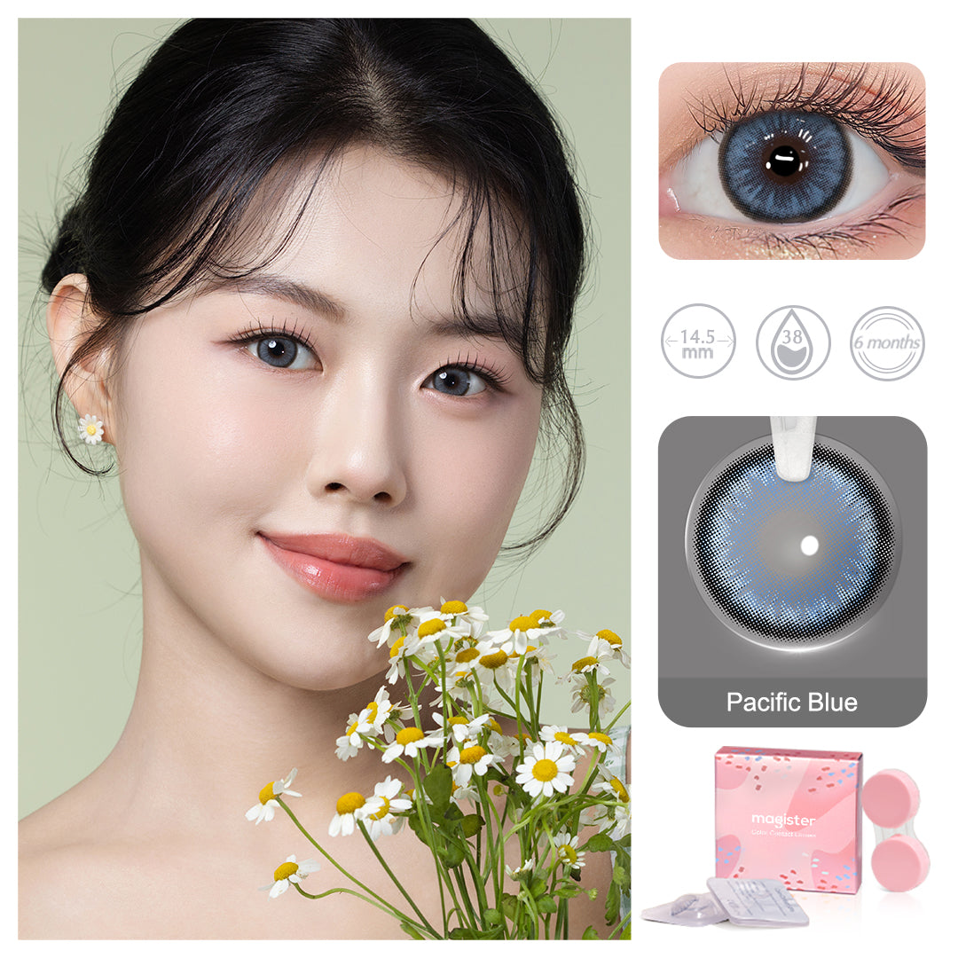 Diamond N Pacific Blue Colored Contacts - Image 2 | カラーコンタクト | FreshGo