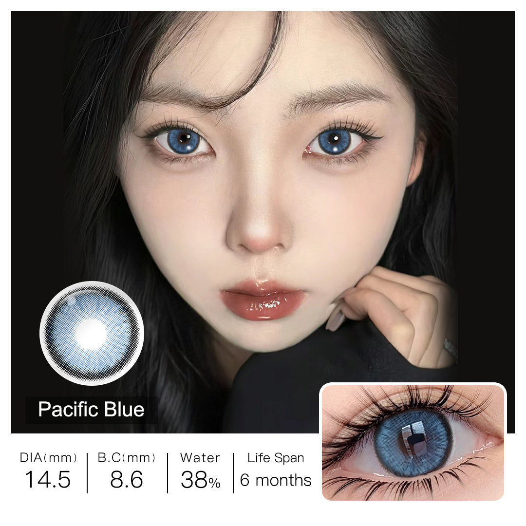 Diamond N Pacific Blue Colored Contacts - Image 4 | カラーコンタクト | FreshGo