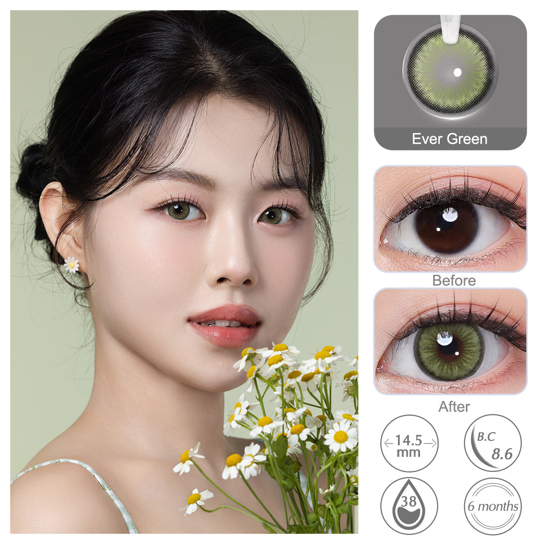 Diamond N Ever Green Colored Contacts - Image 2 | カラーコンタクト | FreshGo