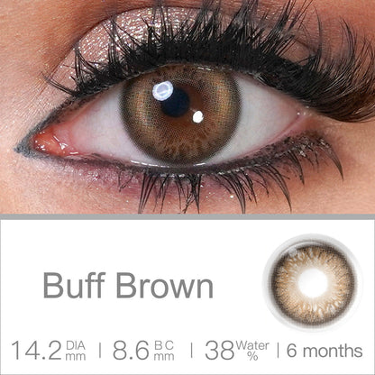 BLUSH GIRL Buff Brown Colored Contacts | カラーコンタクト | FreshGo