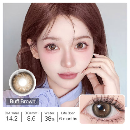 BLUSH GIRL Buff Brown Colored Contacts - Image 4 | カラーコンタクト | FreshGo